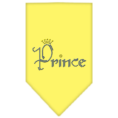 Prince Rhinestone Bandana Yellow Large